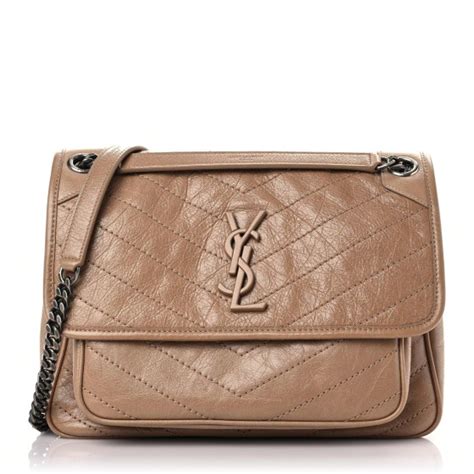 ysl dark toffee|SAINT LAURENT Crinkled Calfskin Matelasse Monogram .